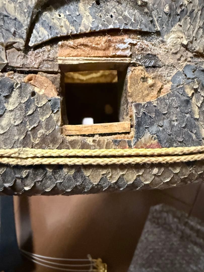 現状品　ジャンク　三線 本皮使用 蛇皮破れあり 沖縄伝統楽器 修理・部