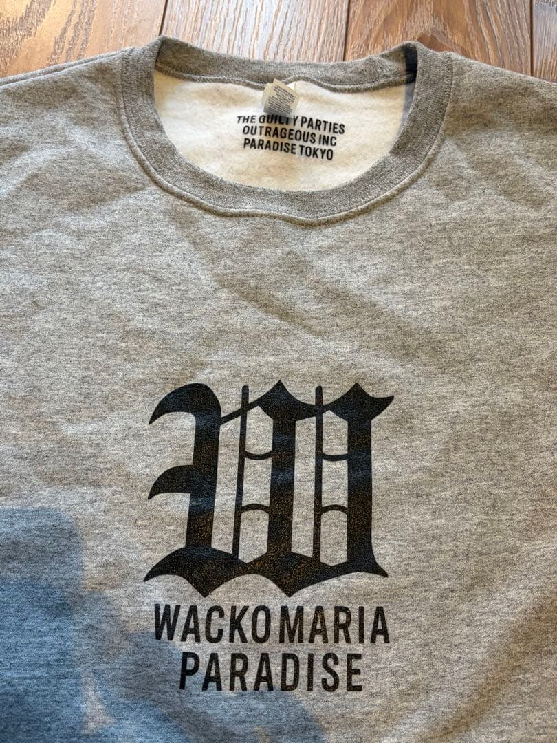 トップス WACKOMARIA CREW NECK SWEAT SHIRT (GRAY)