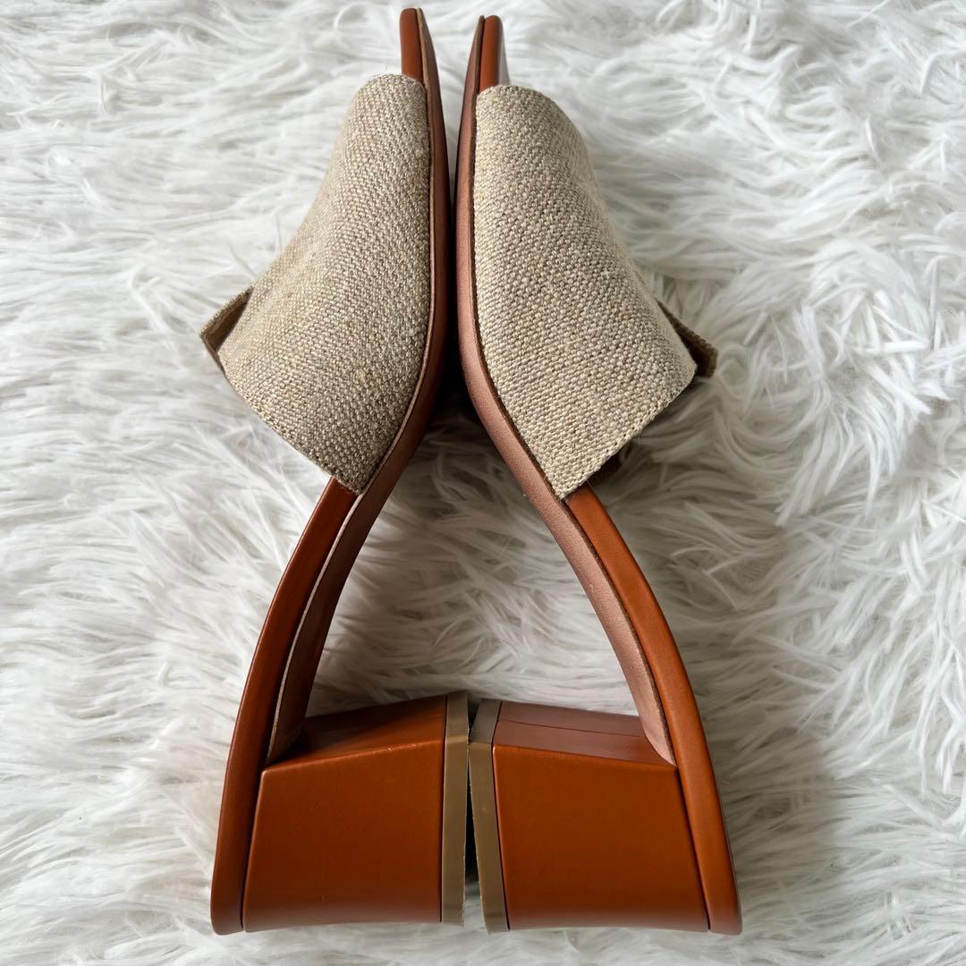 ✨大政絢さん着用✨ 美品 PELLICO リネン ミュール イタリア製 雑誌掲載