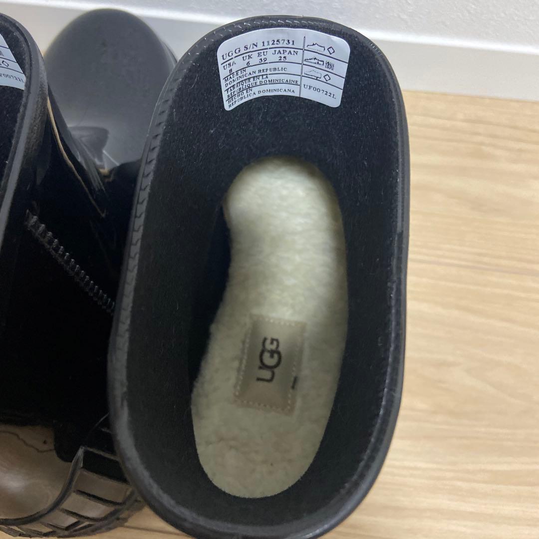 UGG Drizlita ブラック レインブーツ ショートブーツ 25cm