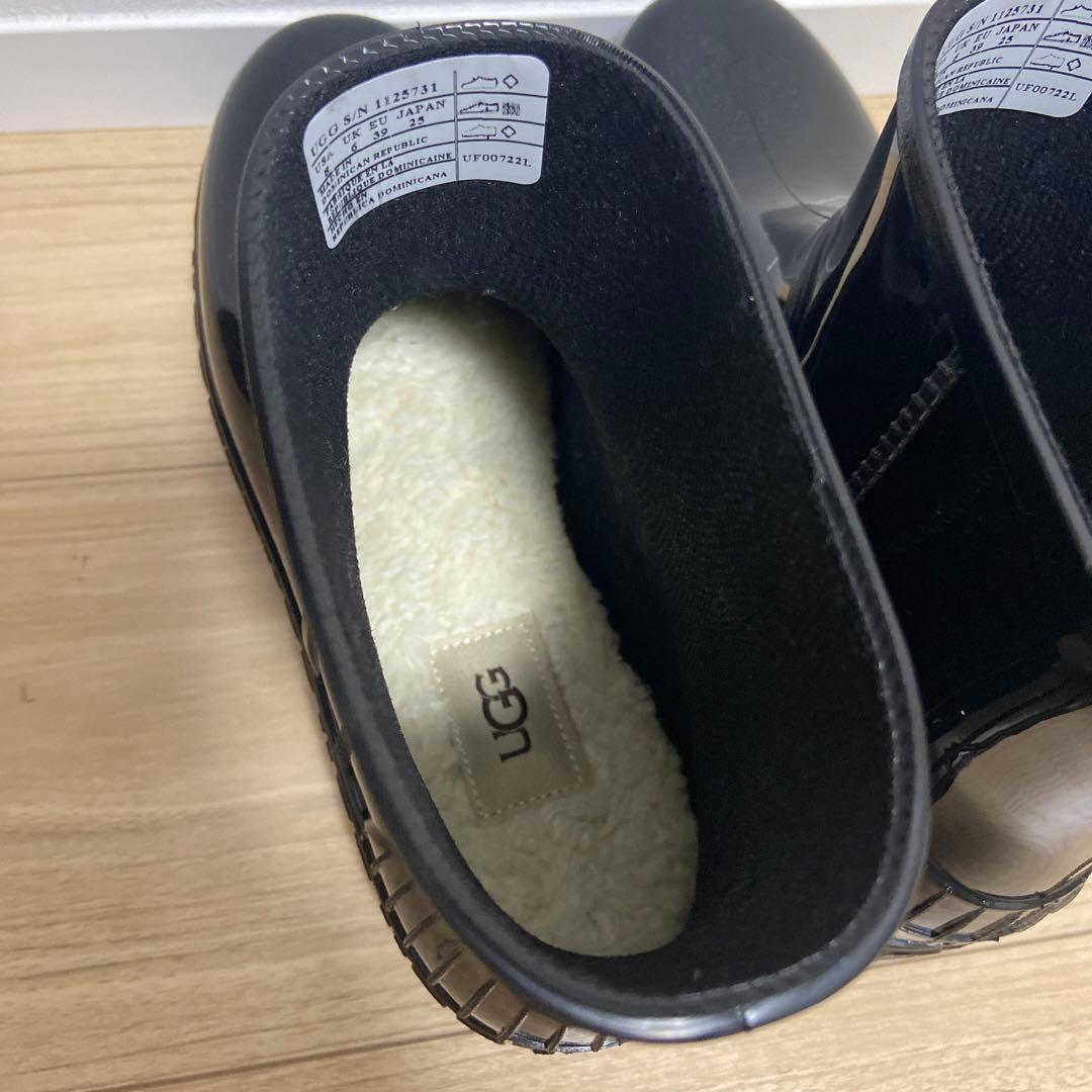 UGG Drizlita ブラック レインブーツ ショートブーツ 25cm