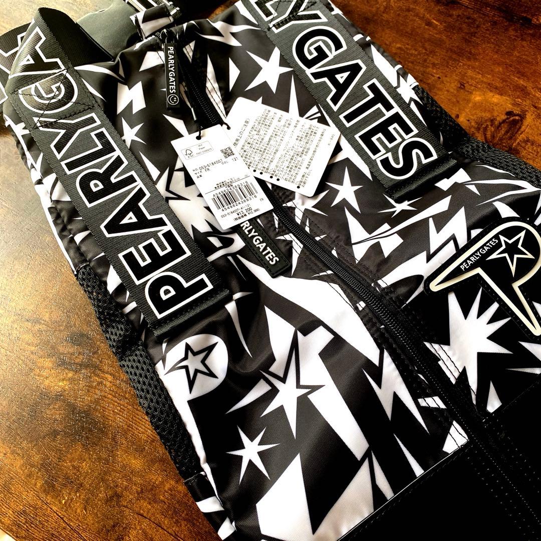 最終値下げ　新品未使用PEARLY GATES ゴルフバッグ ブラックホワイト