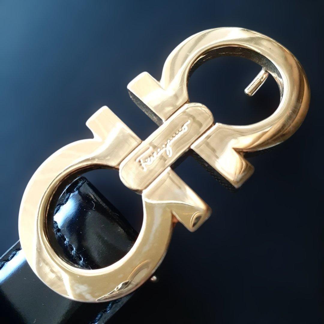 Salvatore Ferragamo フェラガモ ガンチーニ ベルト ゴールド