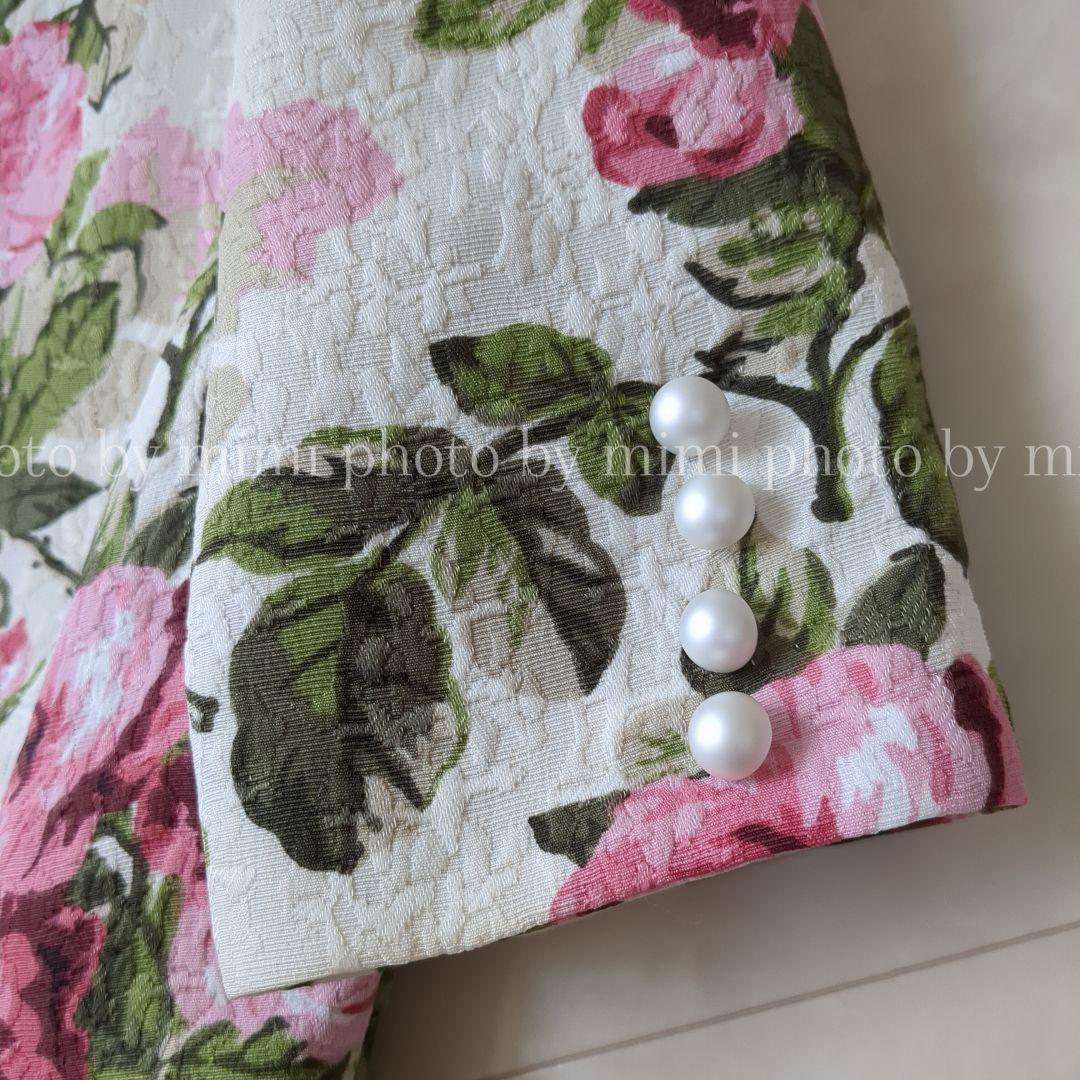 M'S GRACY*カタログ掲載*ローズプリントドレス