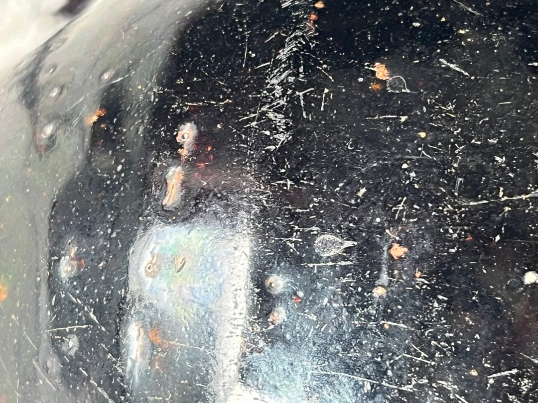 古い壺 骨董品 古美術 時代物 希少品 黑釉薬 中国？李朝？日本？