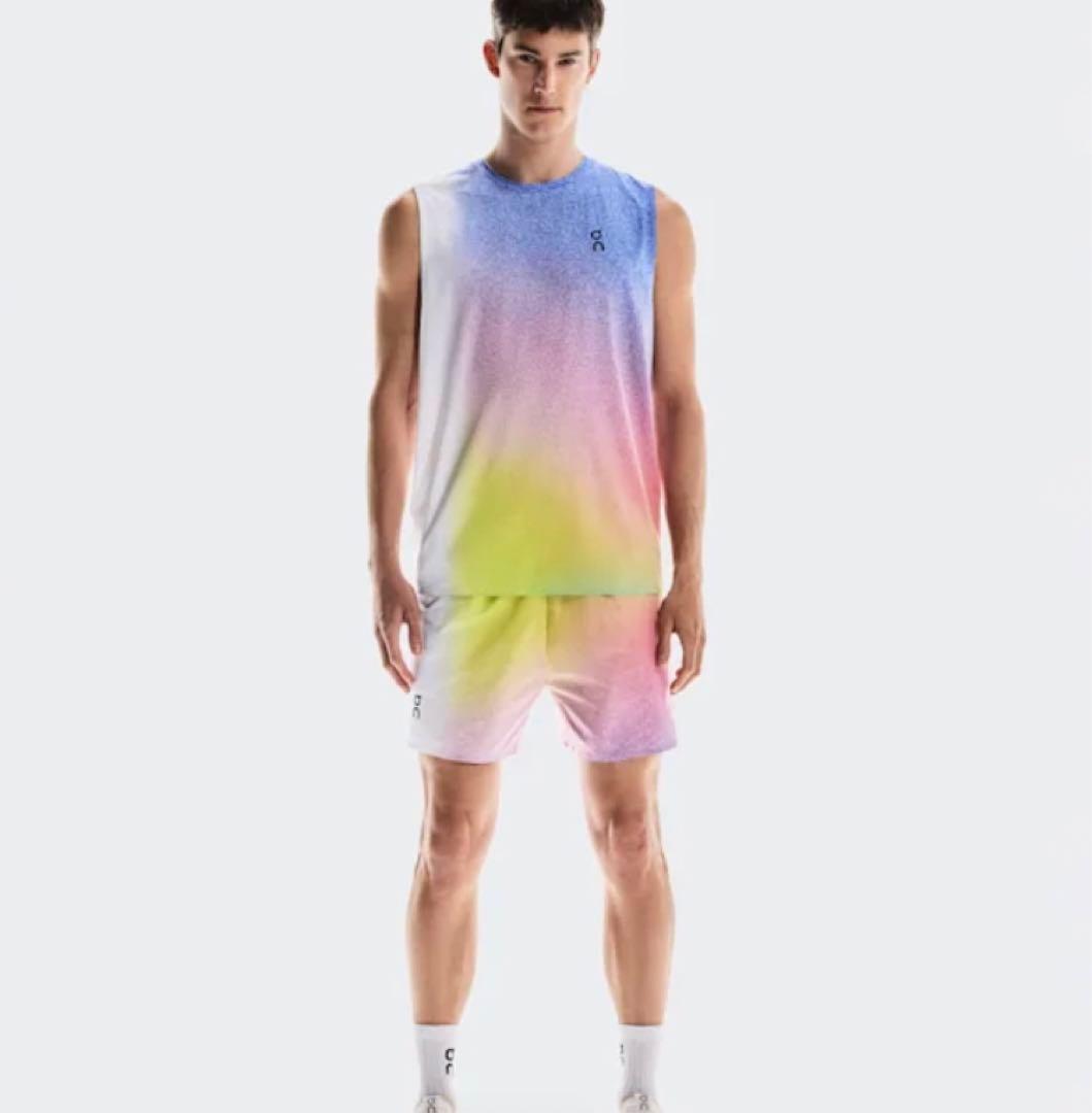 【新品未使用】on 新色 メンズMサイズ Court Shorts フェデラー