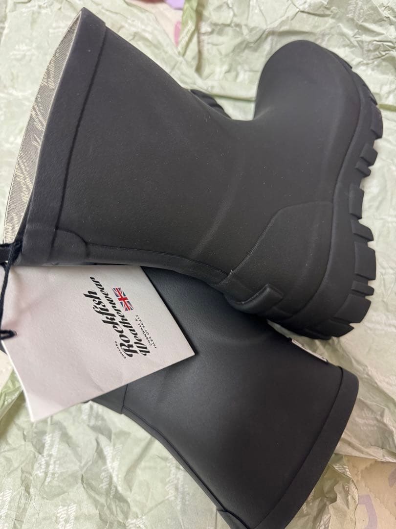 rockfish weatherwear ロックフィッシュ　レインブーツ　黒