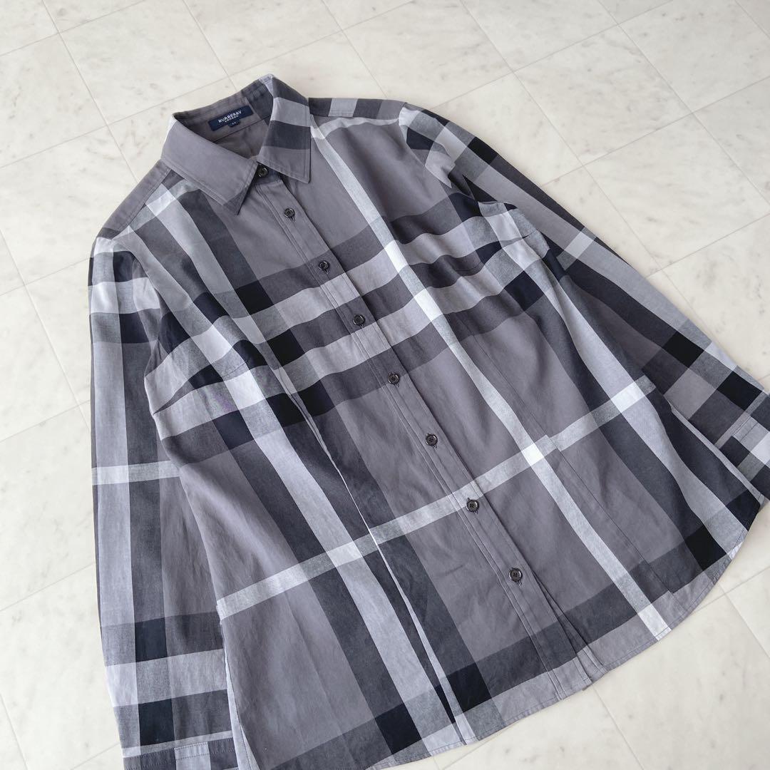✨美品✨バーバリーロンドン✨メガチェック　長袖シャツ　サイズ44 レディース