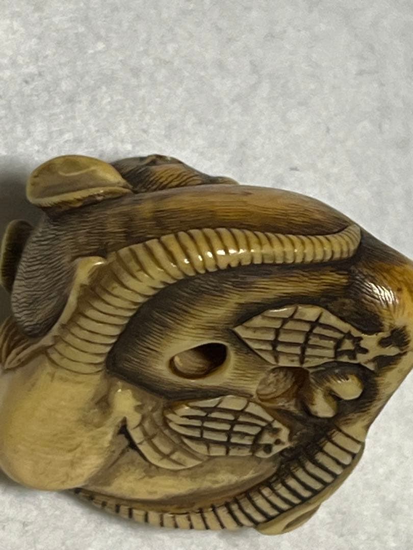 根付け　ねずみ　鼠