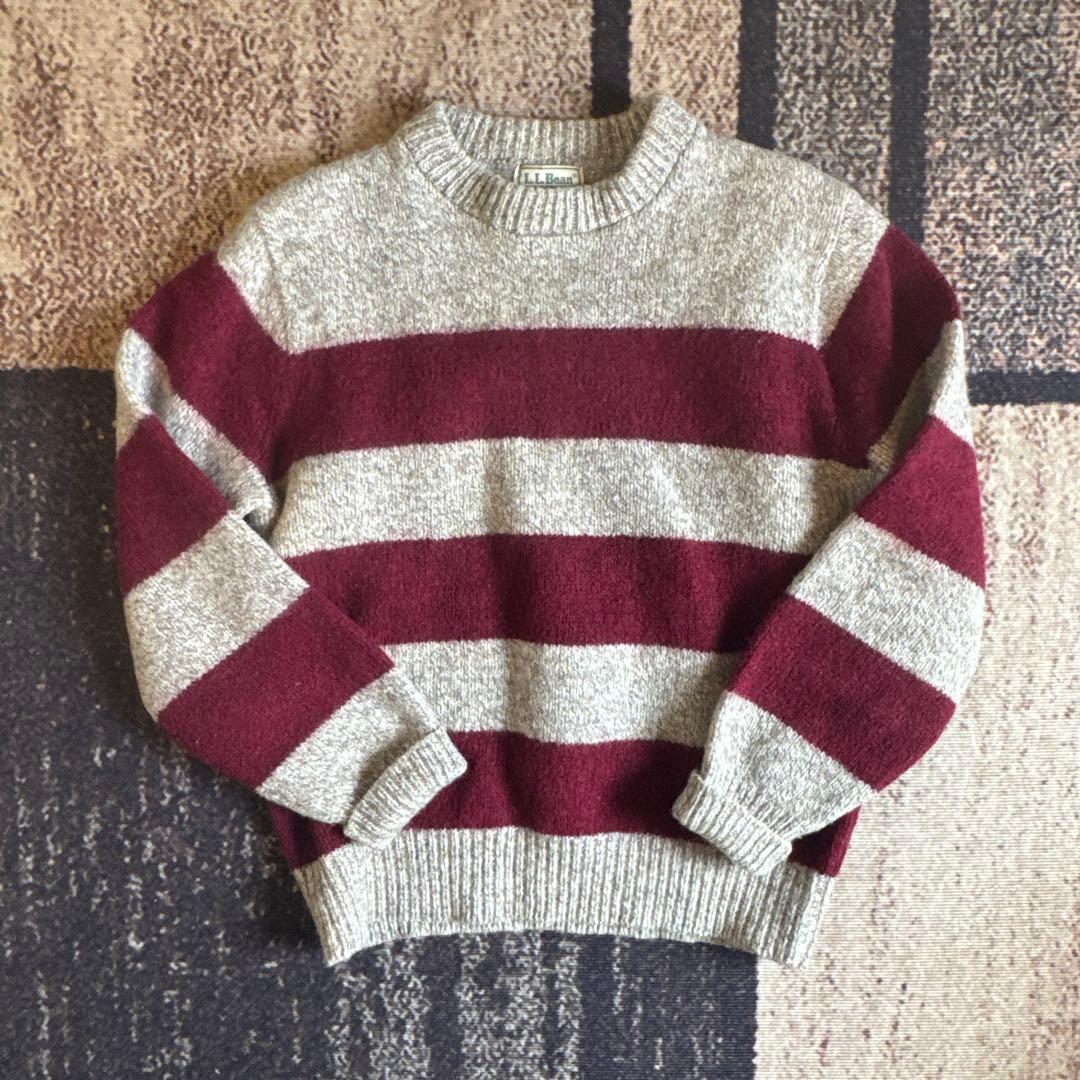 80s~90s L.L.Bean ボーダー ニット セーター USA製