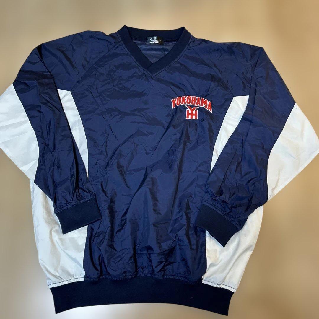 横浜高校硬式野球部　ナイロンジャンパー　サイズL〜XL 選手実使用