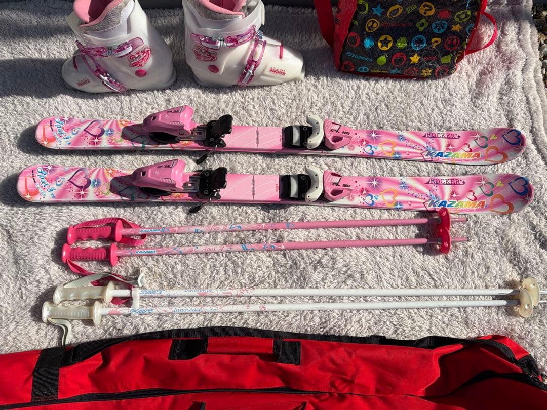 KAZAMA 女の子用　スキーセット（嫁ロック）