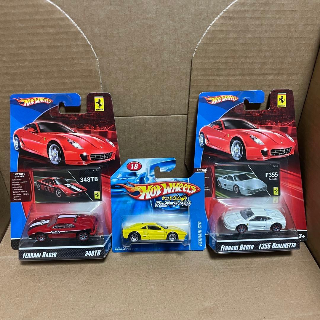 ミニカー Ferrari F355 348TB 288GTO Hot wheels