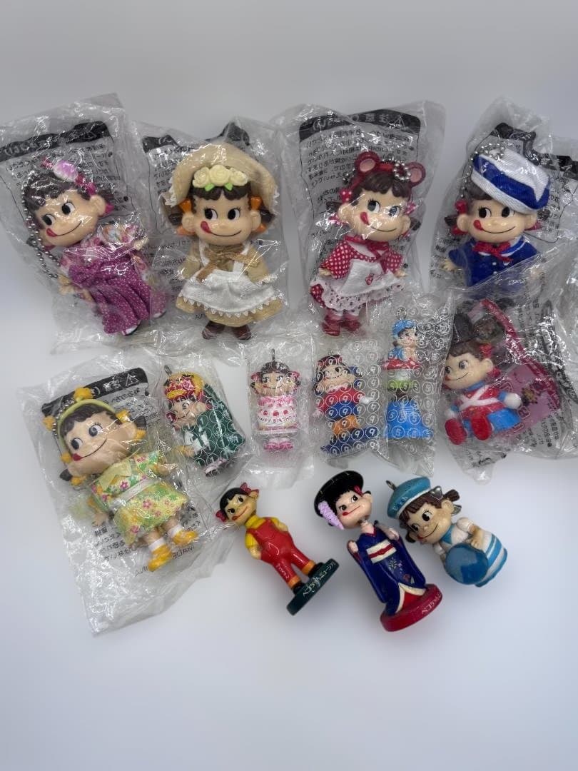 【豪華13点セット】不二家 ペコちゃん プリティ/首振り人形/ミニミニ