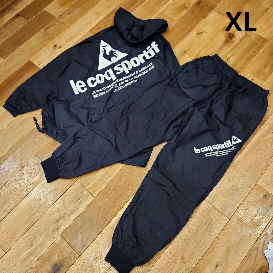 ルコックスポルティフ　ナイロン　セットアップ　ブラック　XL