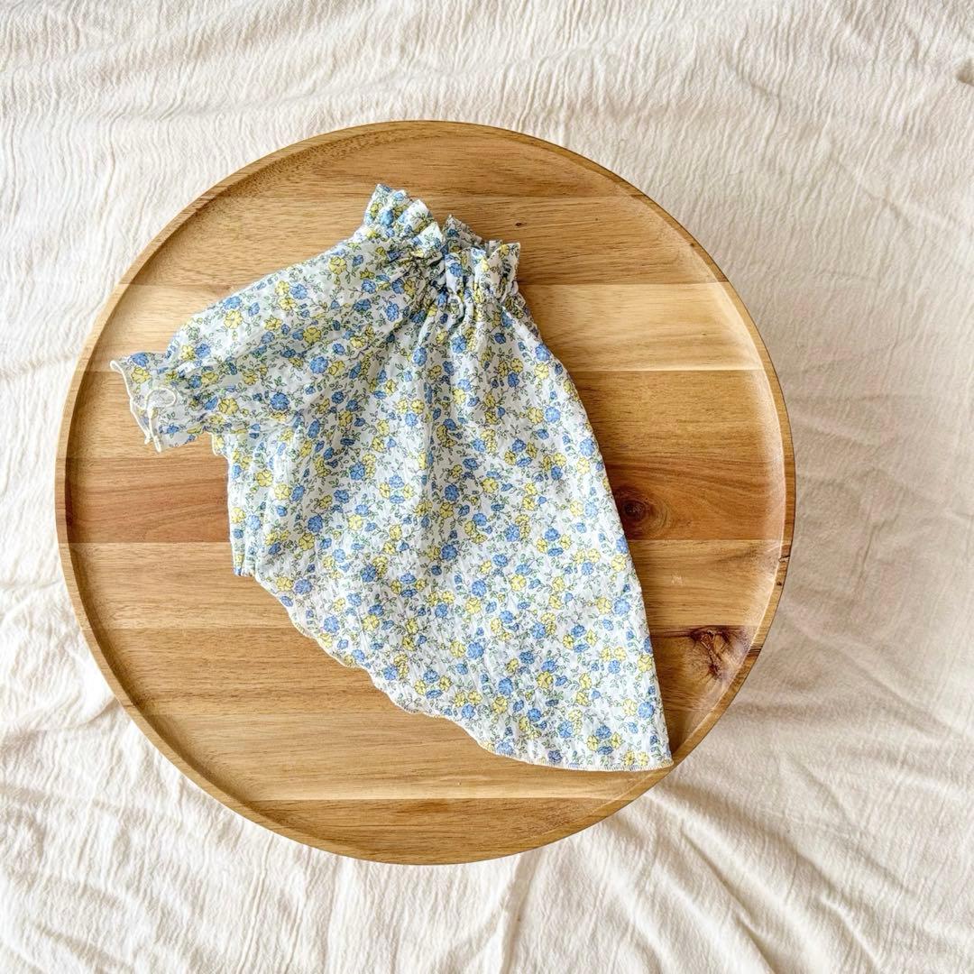 犬服 ドッグウェア ハンドメイド犬服 花柄 チュニック ブラウス