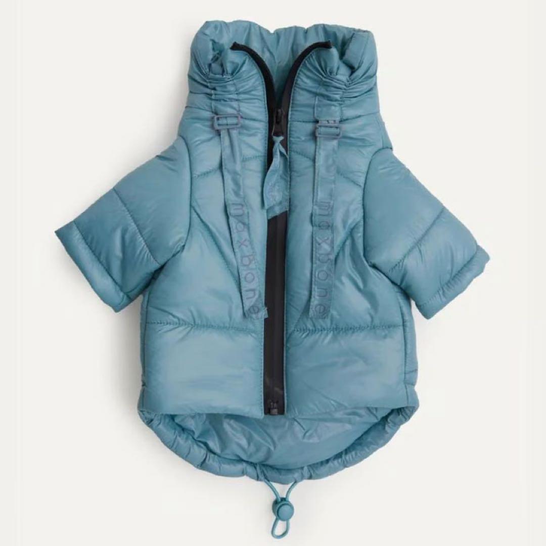 【新品】ダウンウエア/くすみブルー /max-bone/Sサイズ