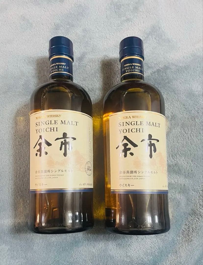 余市 シングルモルトウイスキー 700ml 45% 1934年製　2本