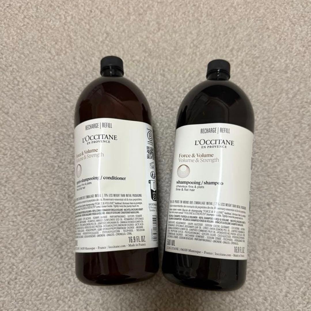 ロクシタン　ボリューム＆ストレングス　シャンプーコンディショナーセット リフィル