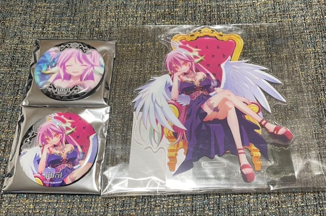 ノーゲーム・ノーライフ　ラッキー缶バッジ くじ　あたり　アクスタ　ジブリール②