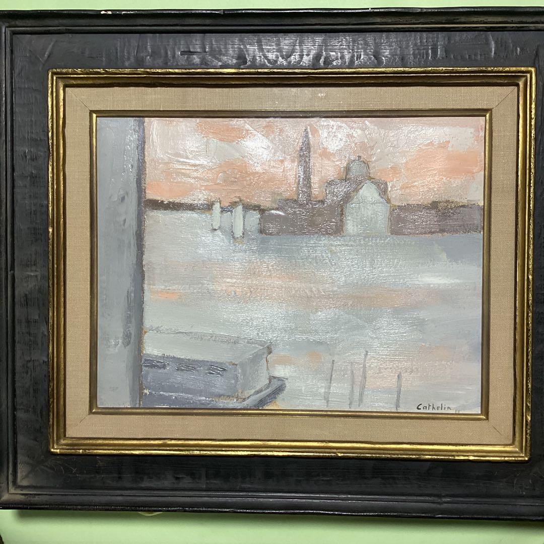 ベルナール・カトラン　物故人気洋画作家　ベニス　仏5号