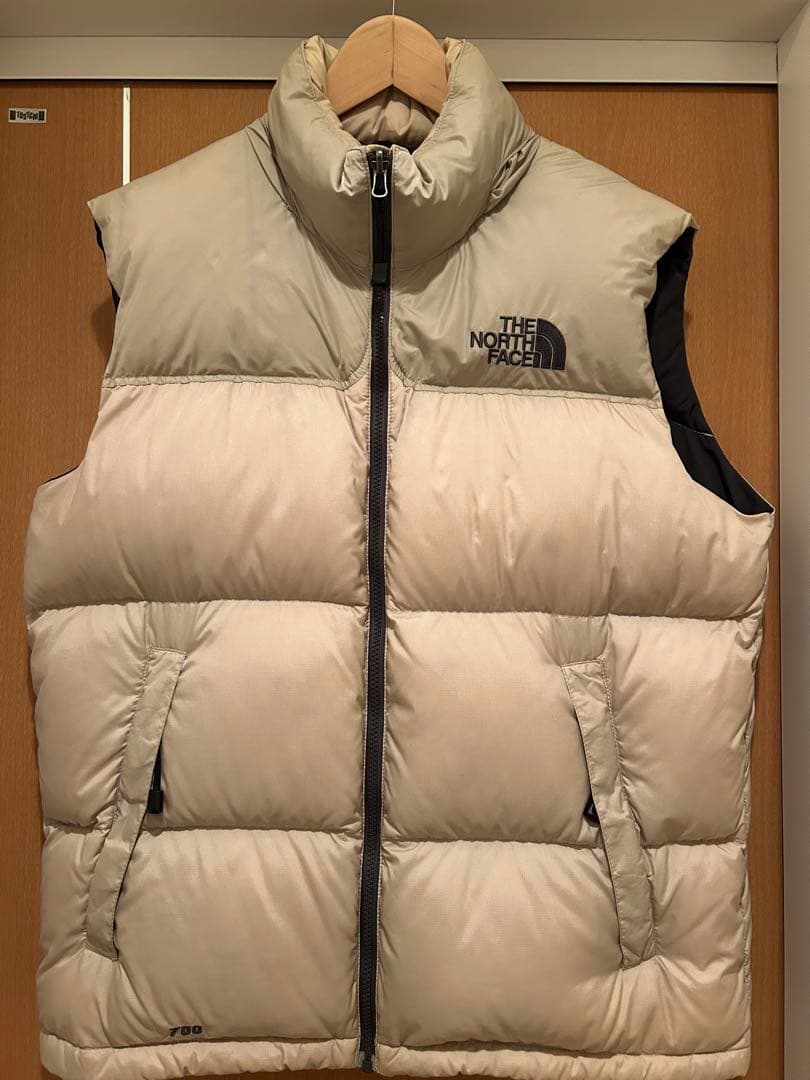 THE NORTH FACE ダウンベスト クリーム色