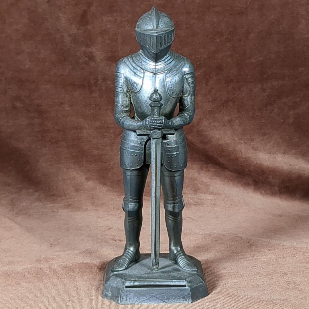 西洋騎士 スタチュー オイルマッチ（？）アンティーク雑貨