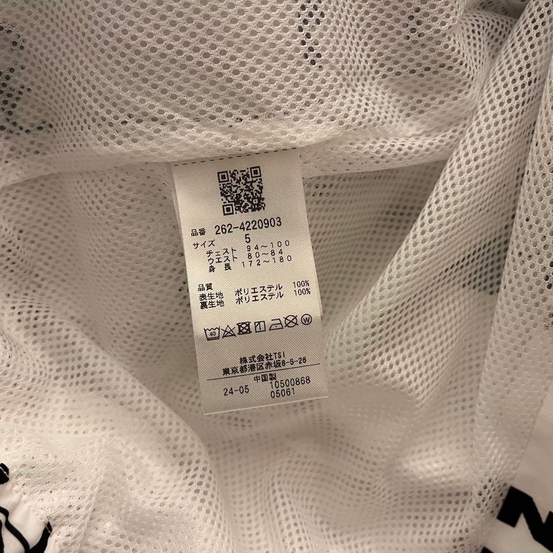 新品★24,200円 ジャックバニー フルジップフーディブルゾン ロゴ総柄 白L