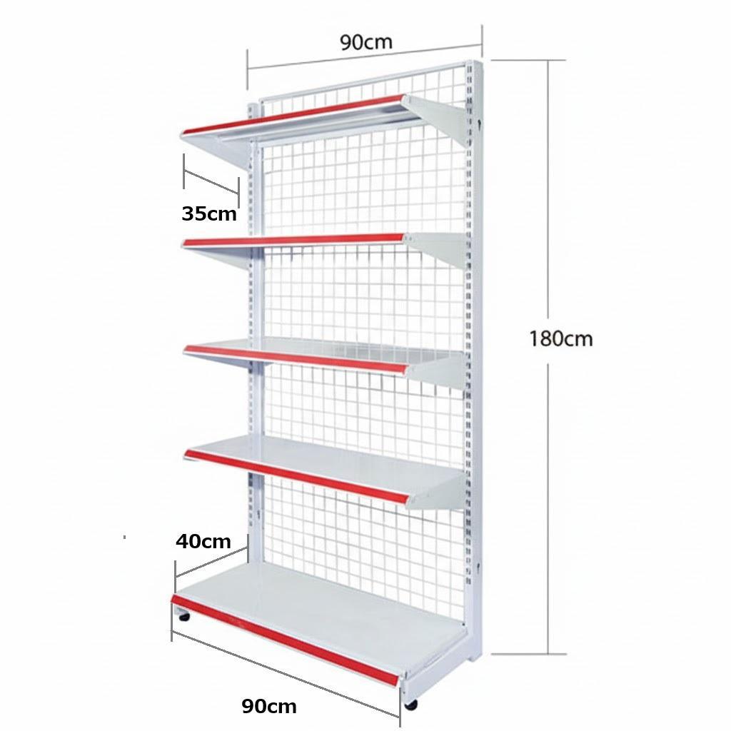 「業務用」什器 店舗展示棚 W90×H180 店舗什器 陳列棚 コンビニ