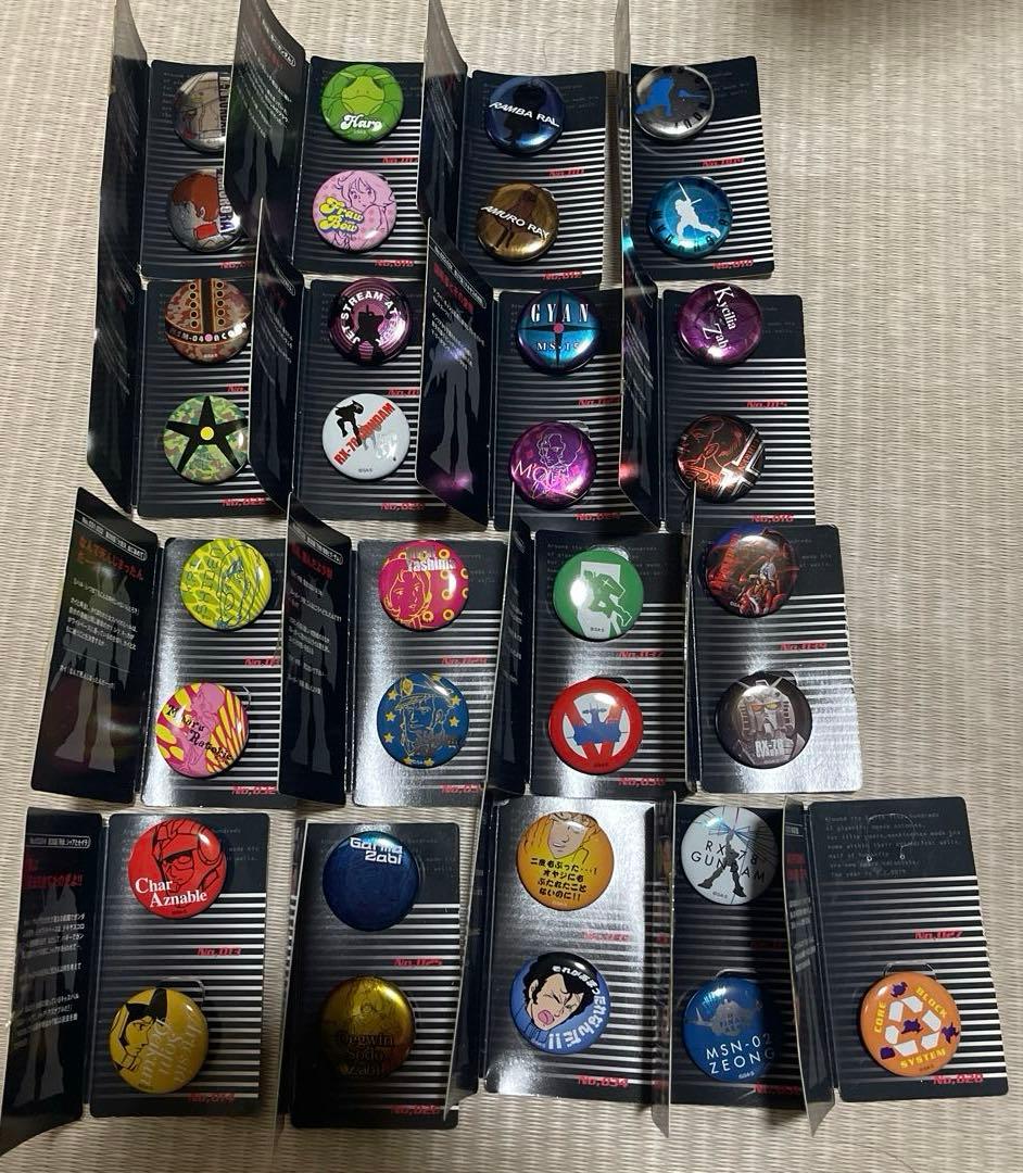 レア！　機動戦士ガンダム　缶バッジ　ガンダム第二弾33個　アムロ　シャア