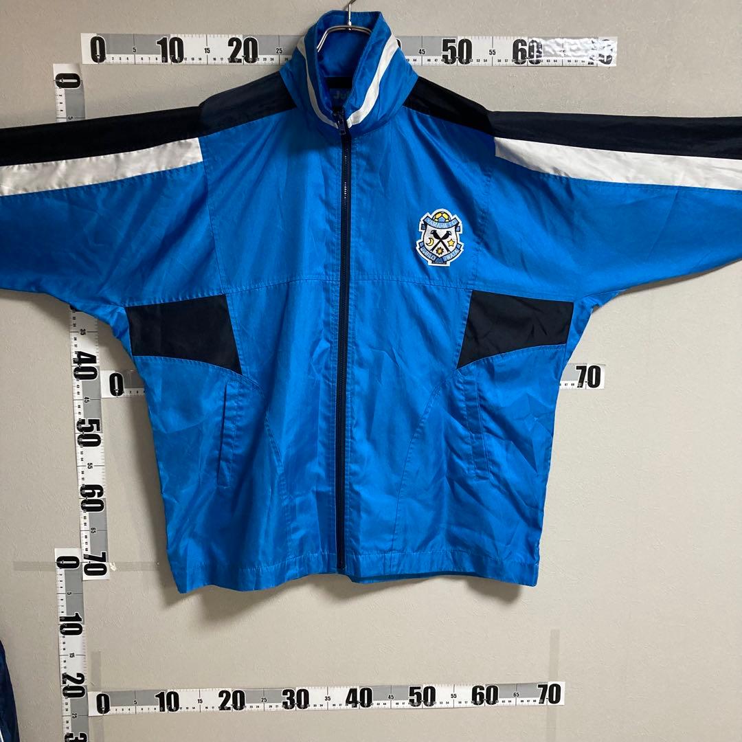 90s YAMAHA ヤマハ ジュビロ磐JUBILO ナイロンジャケット 青黒白
