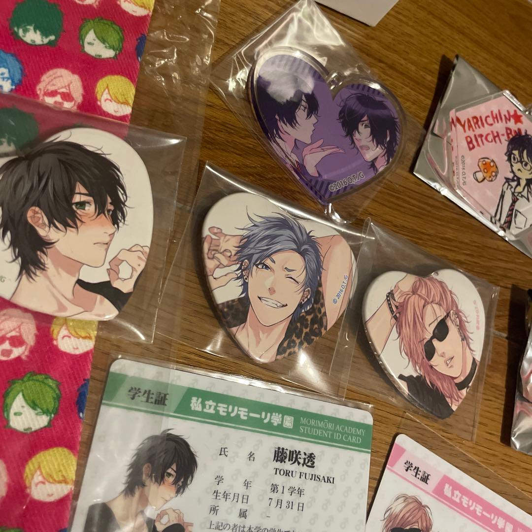 ヤリチン☆ビッチ部 おげれつたなか　まとめ売り　百合　缶バッジ　学生証　くじ