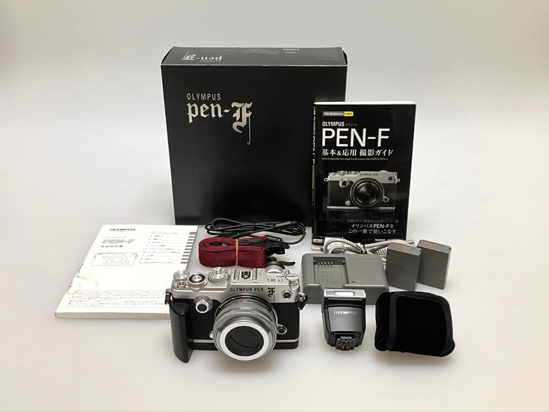 オリンパス OLYMPUS PEN-F シルバー レンズセット【おまけ多数】