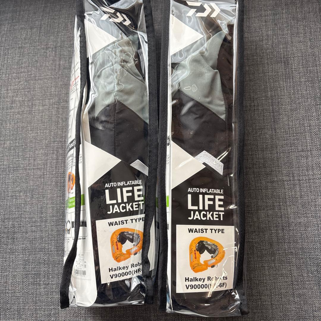 2個セットDAIWA 自動膨張式ライフジャケット DF-2709 ブラック