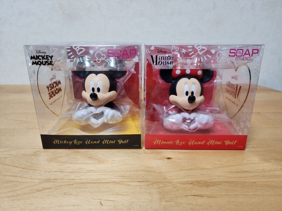 希少　 ソープスタジオ ディズニー ラブハンド　ミッキー&ミニー　レアセット