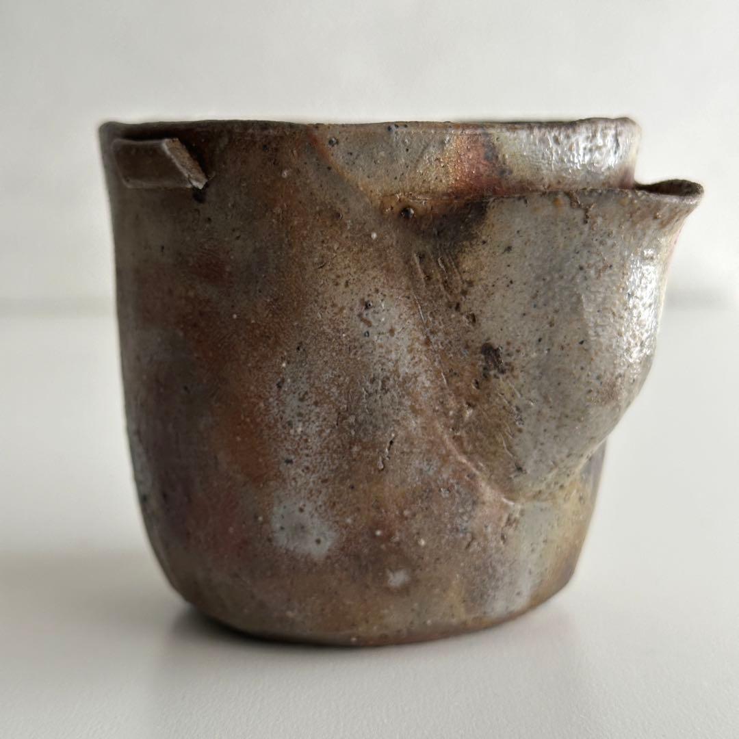 山本陶秀 備前 茶器 宝瓶 蓋なし品 合わせ箱