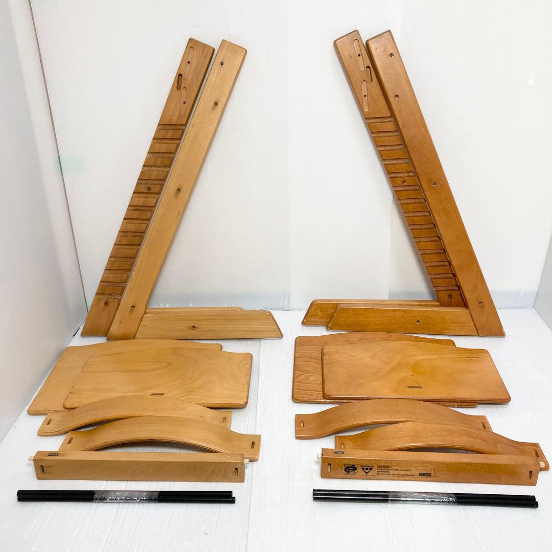 ★2脚セット★ストッケ トリップトラップ ナチュラル 木目 ハイチェア