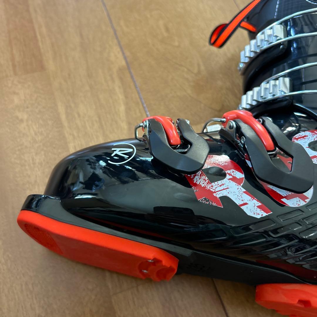新品！タグ付き！ロシニョール　 スキーブーツ 黒　赤　子供　23.5