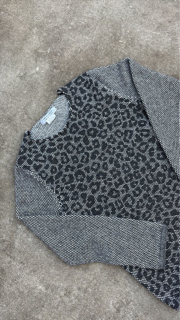 コムデギャルソンコムデギャルソン　ニット　AD2020 ヒョウ柄　Lサイズ