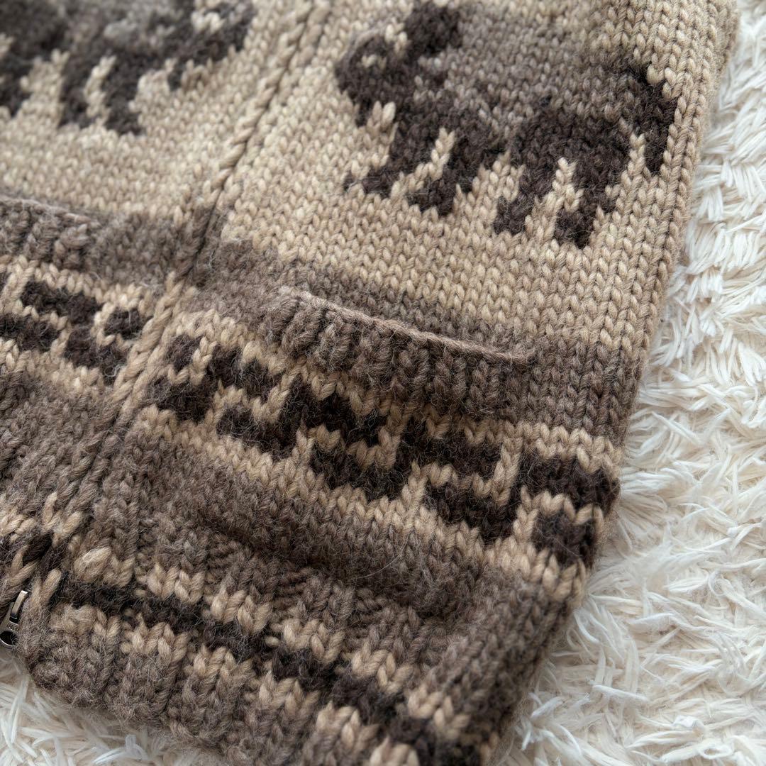 【SALE】【希少】Kanata ショールカラー カウチン ニット ベスト