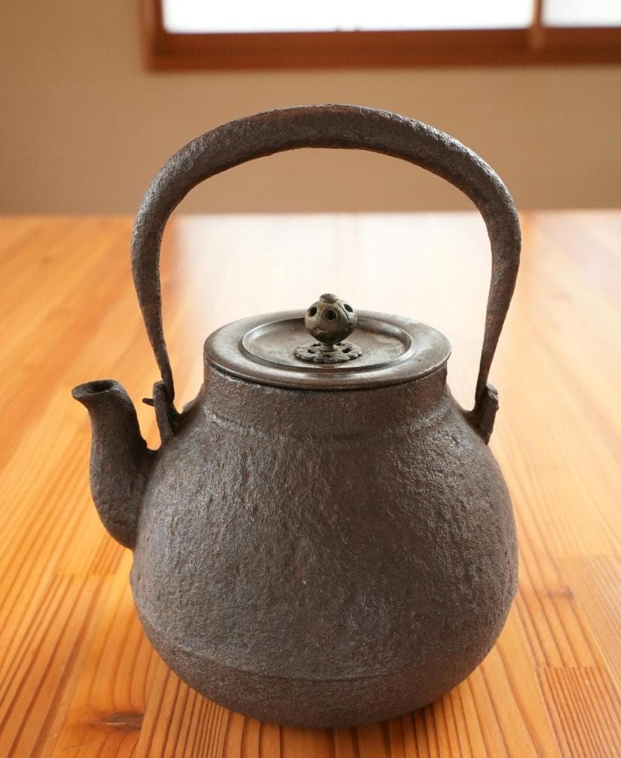鉄瓶 龍文堂造　骨董品 茶道具