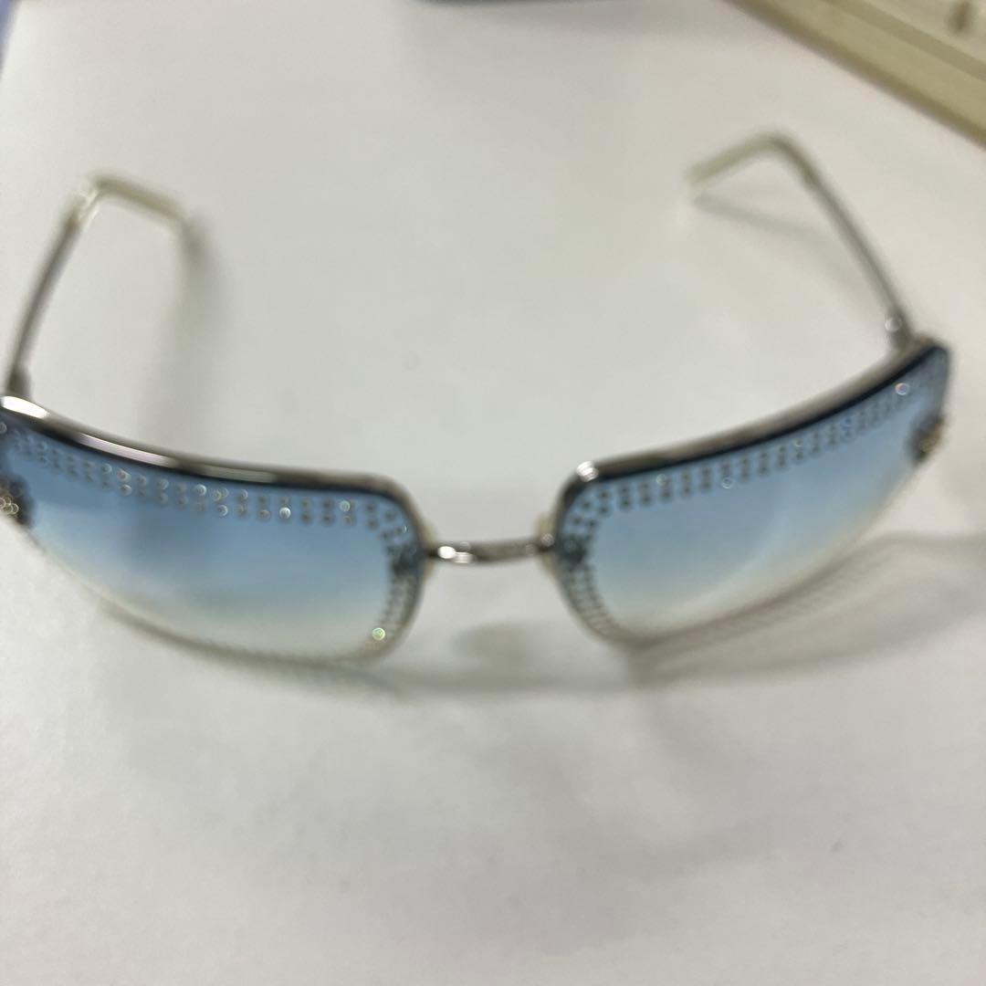 ⭐️CHANEL⭐️ ストーン付きシルバーサングラス