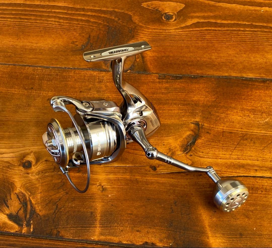 新品　スピニングリール　5000番　ショアジギング　シーバス　ねじ込み式ハンドル