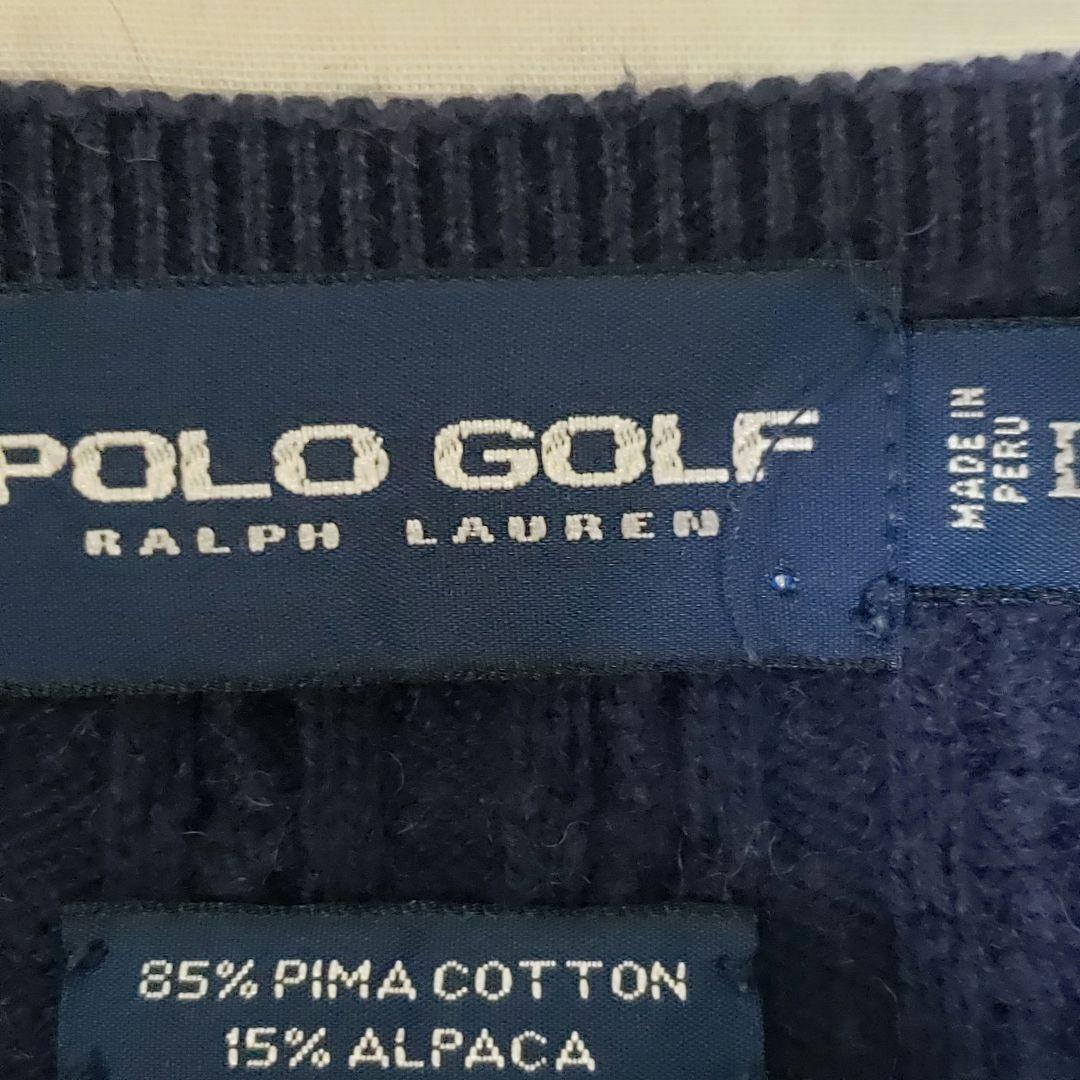 RALPH LAUREN　POLO GOLF　ケーブルニットベスト　アンゴラ混