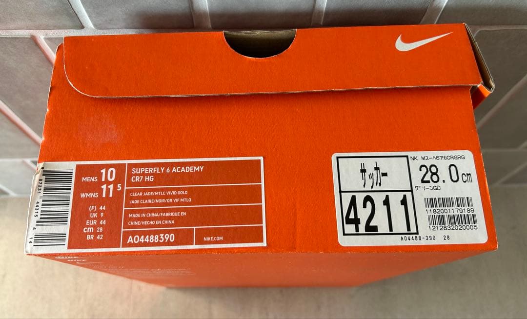 【希少】NIKEマーキュリアル スーパーフライ6 CR7 HG