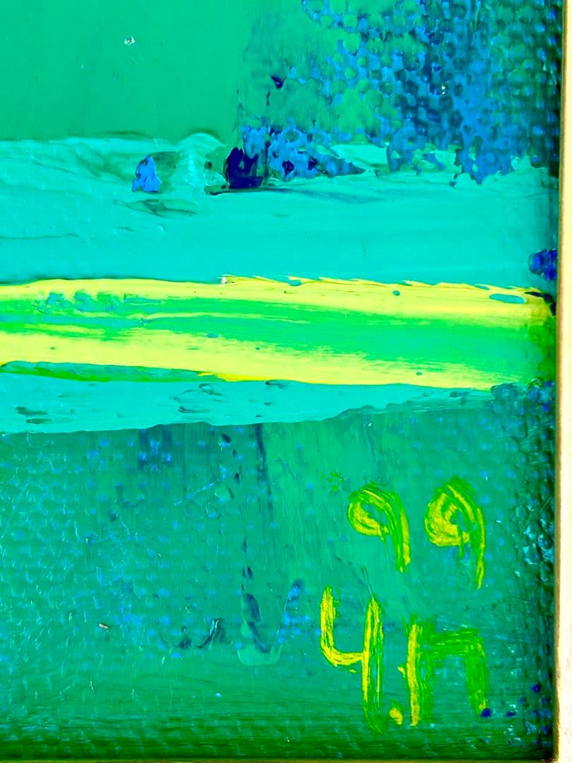 【野村康子】油彩額縁 花瓶と薔薇