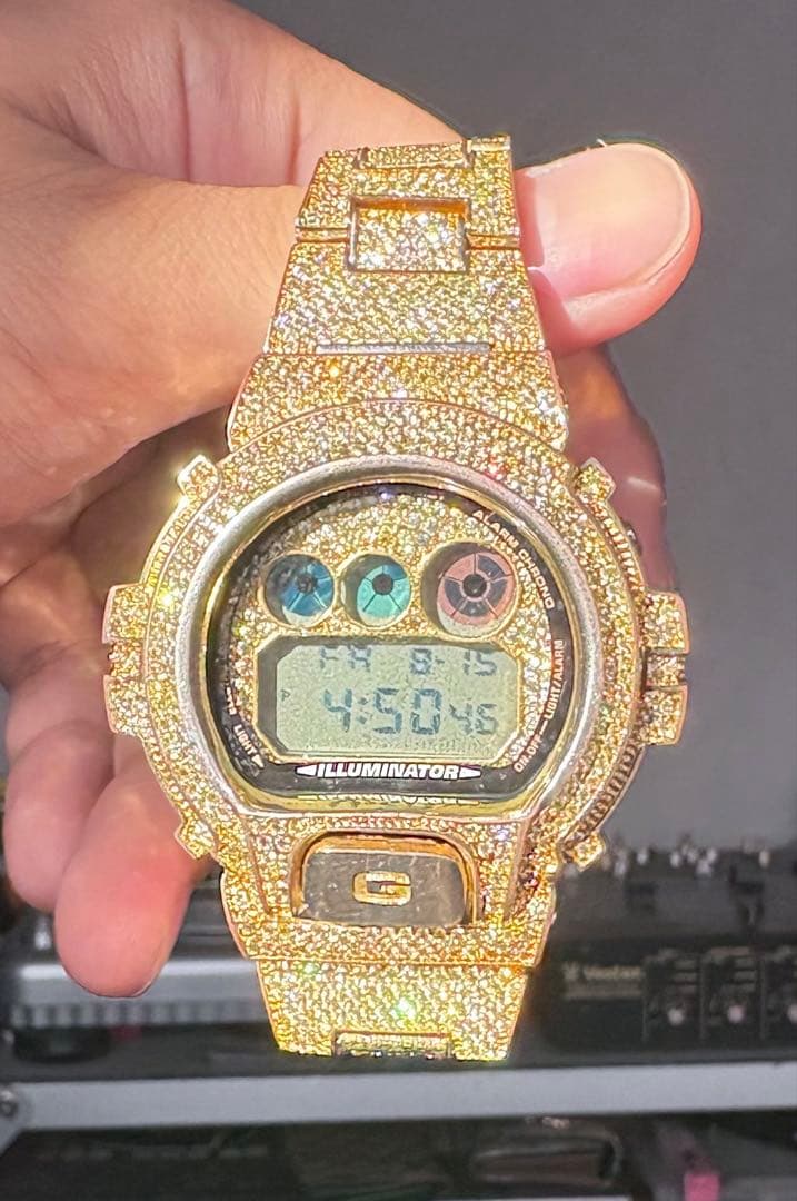 Gショック DW-6900 カスタム 腕時計 hiphop ブリンブリン