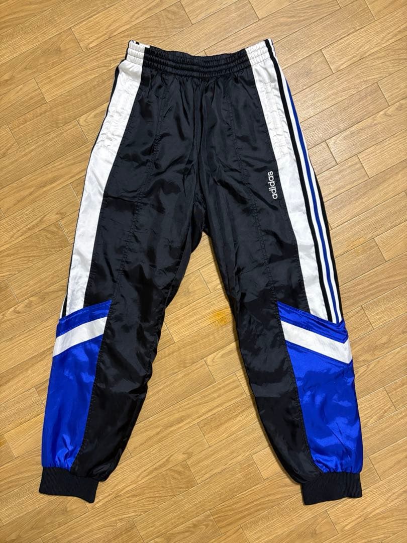 【希少】80s デサント製 アディダス オリジナルス ナイロンパンツ L 日本製