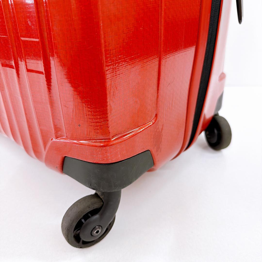 【良品】Samsonite サムソナイト スーツケース スピナー81 レッド