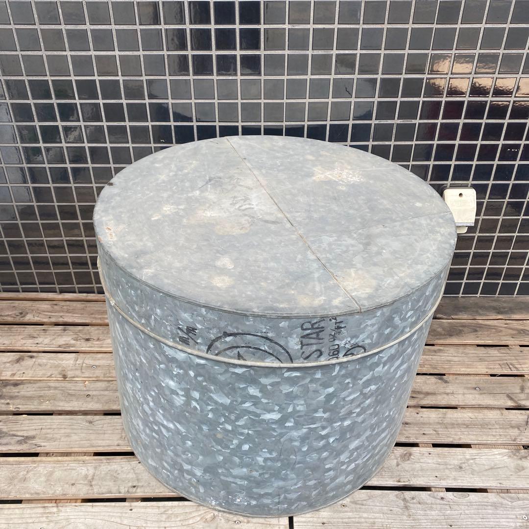 時代物 漆塗り飯台 専用ブリキ箱 稀少 骨董品 古道具 古民家 蓋付き
